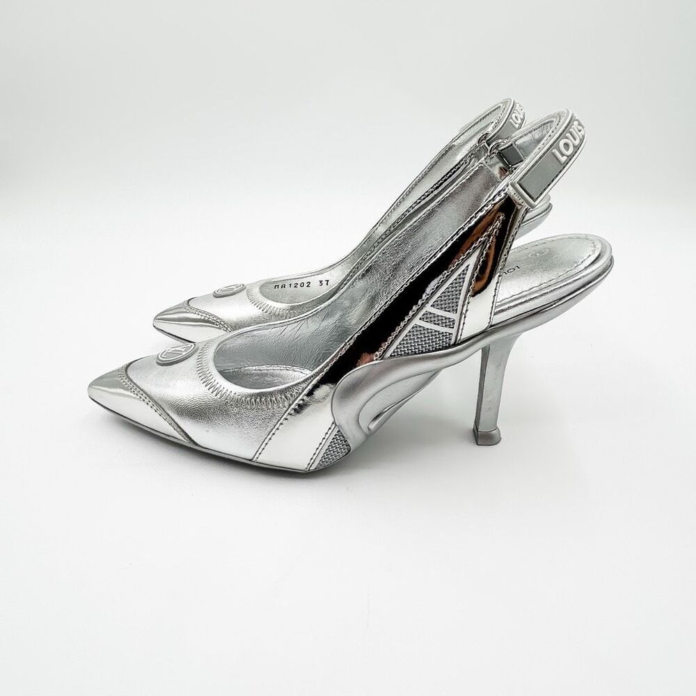 Louis Vuitton LV Monogram Archlight Heels Slingback Pumps EU 37 US 7 - Picture 4 of 16